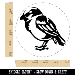 House Sparrow Little Bird Standing Self-Inking Rubber Stamp Ink Stamper for Stamping Crafting Planners