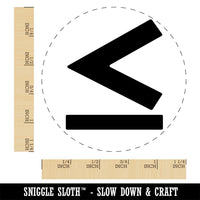 Less Than or Equal To Math Symbol Self-Inking Rubber Stamp Ink Stamper for Stamping Crafting Planners