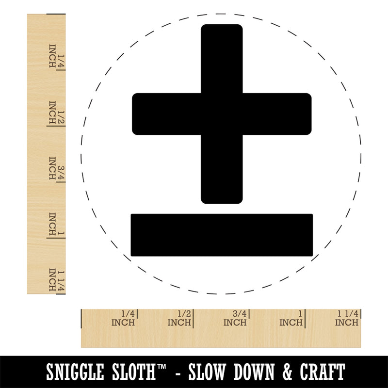 Plus or Minus Range of Values Math Symbol Self-Inking Rubber Stamp Ink Stamper for Stamping Crafting Planners