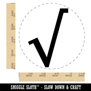 Square Root Math Symbol Self-Inking Rubber Stamp Ink Stamper for Stamping Crafting Planners