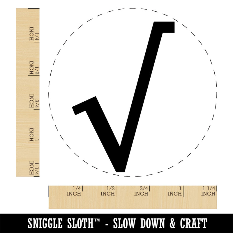 Square Root Math Symbol Self-Inking Rubber Stamp Ink Stamper for Stamping Crafting Planners