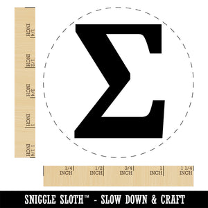 Summation Sigma Sum Math Symbol Self-Inking Rubber Stamp Ink Stamper for Stamping Crafting Planners