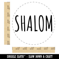 Shalom Peace Hebrew Jewish Self-Inking Rubber Stamp Ink Stamper for Stamping Crafting Planners