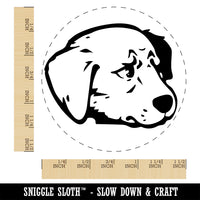 Concerned Golden Retriever Dog Furled Brow Self-Inking Rubber Stamp Ink Stamper for Stamping Crafting Planners