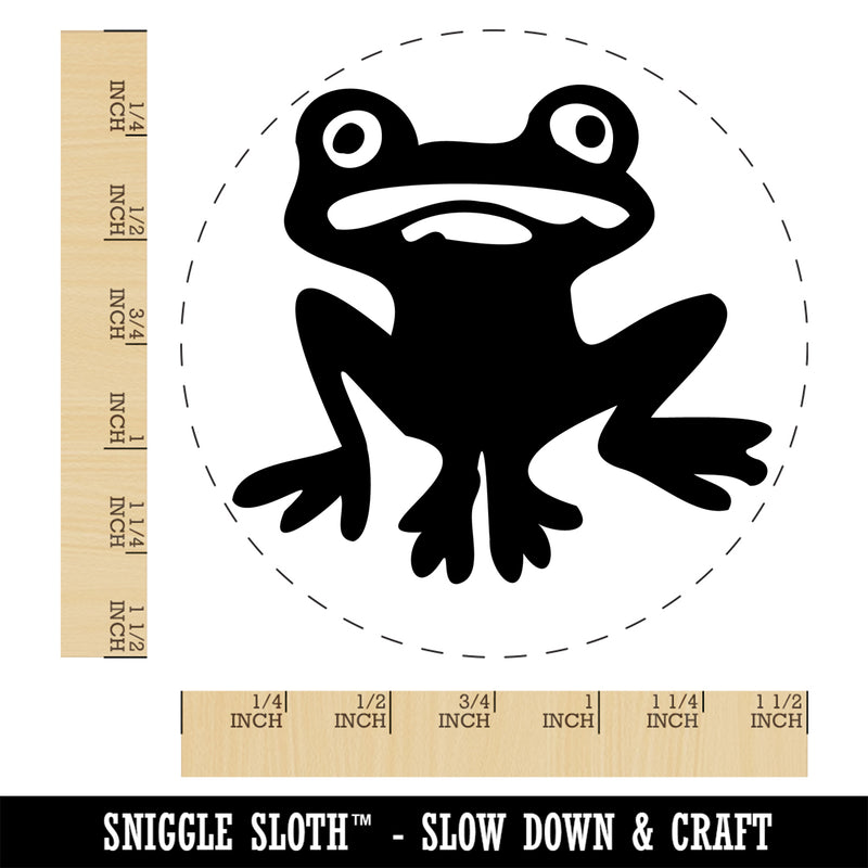 Weird Creepy Frog Self-Inking Rubber Stamp Ink Stamper for Stamping Crafting Planners