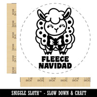 Fleece Navidad Christmas Sheep Self-Inking Rubber Stamp Ink Stamper for Stamping Crafting Planners