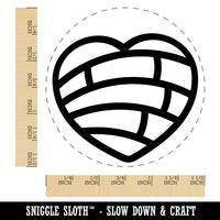 Concha Pan Dulce Heart Sweet Mexican Bread Self-Inking Rubber Stamp Ink Stamper for Stamping Crafting Planners