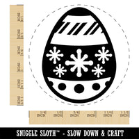 Christmas Ornament Painted Egg Self-Inking Rubber Stamp Ink Stamper for Stamping Crafting Planners