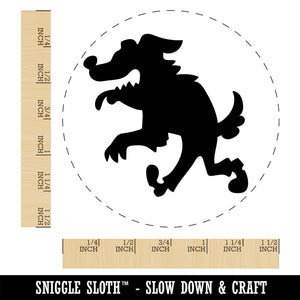Scruffy Werewolf Dog Wolf Man Monster Halloween Self-Inking Rubber Stamp Ink Stamper for Stamping Crafting Planners