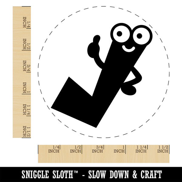 Check Mark Guy Thumbs Up Self-Inking Rubber Stamp Ink Stamper for Stam ...