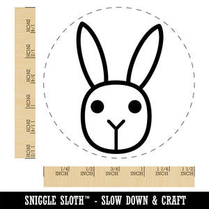 Bunny Rabbit Face Simple Easter Self-Inking Rubber Stamp Ink Stamper for Stamping Crafting Planners