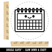 Kawaii Calendar Teacher School Self-Inking Rubber Stamp Ink Stamper for Stamping Crafting Planners