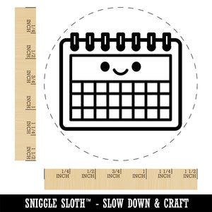 Kawaii Calendar Teacher School Self-Inking Rubber Stamp Ink Stamper for Stamping Crafting Planners