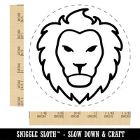 Lion Head Face Self-Inking Rubber Stamp Ink Stamper for Stamping Crafting Planners