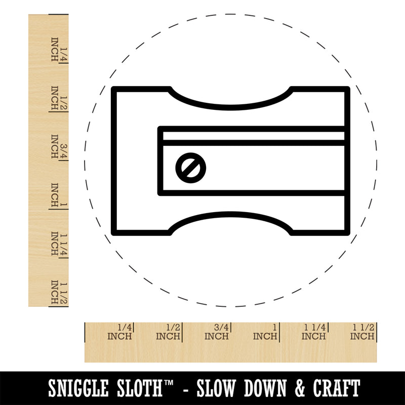 Pencil Sharpener Teacher School Self-Inking Rubber Stamp Ink Stamper for Stamping Crafting Planners