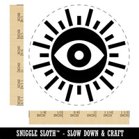 Sun Evil Eye Nazar Charm Self-Inking Rubber Stamp Ink Stamper for Stamping Crafting Planners