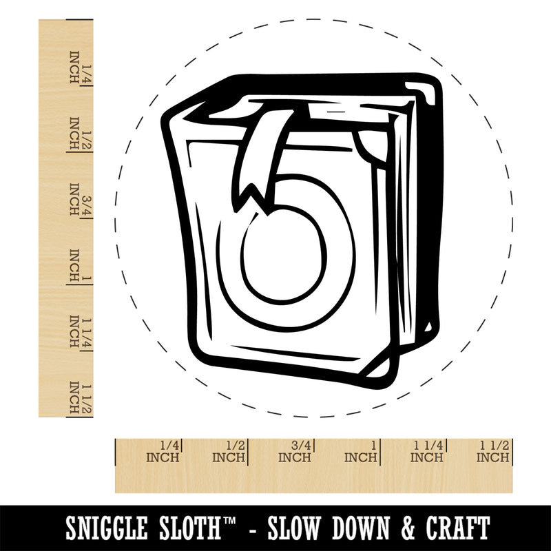 Book Tome with Bookmark Self-Inking Rubber Stamp Ink Stamper for Stamping Crafting Planners