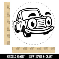 Cartoon Car with Face Self-Inking Rubber Stamp Ink Stamper for Stamping Crafting Planners