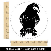 Curious Crow Raven Tilting Head Self-Inking Rubber Stamp Ink Stamper for Stamping Crafting Planners