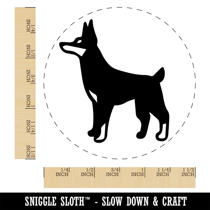 Dobermann Pinscher Dog Self-Inking Rubber Stamp Ink Stamper for Stamping Crafting Planners