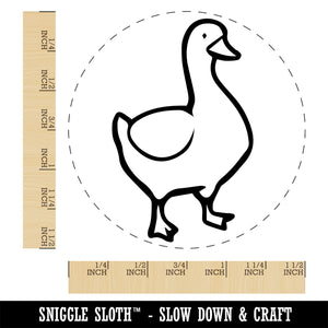 Goose Standing Ominously Self-Inking Rubber Stamp Ink Stamper for Stamping Crafting Planners