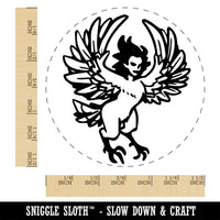 Harpy Greek Mythology Monster Self-Inking Rubber Stamp Ink Stamper for Stamping Crafting Planners