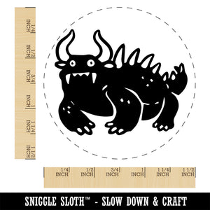 Hodag American Folklore Monster Self-Inking Rubber Stamp Ink Stamper for Stamping Crafting Planners