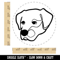 Labrador Dog Artsy Contour Line Self-Inking Rubber Stamp Ink Stamper for Stamping Crafting Planners