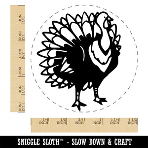 Proud Standing Turkey Self-Inking Rubber Stamp Ink Stamper for Stamping Crafting Planners