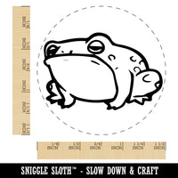 Sleepy Lazy Frog Toad Self-Inking Rubber Stamp Ink Stamper for Stamping Crafting Planners