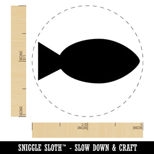 Fish Solid Self-Inking Rubber Stamp for Stamping Crafting Planners