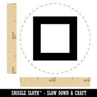 Square Box Self-Inking Rubber Stamp for Stamping Crafting Planners