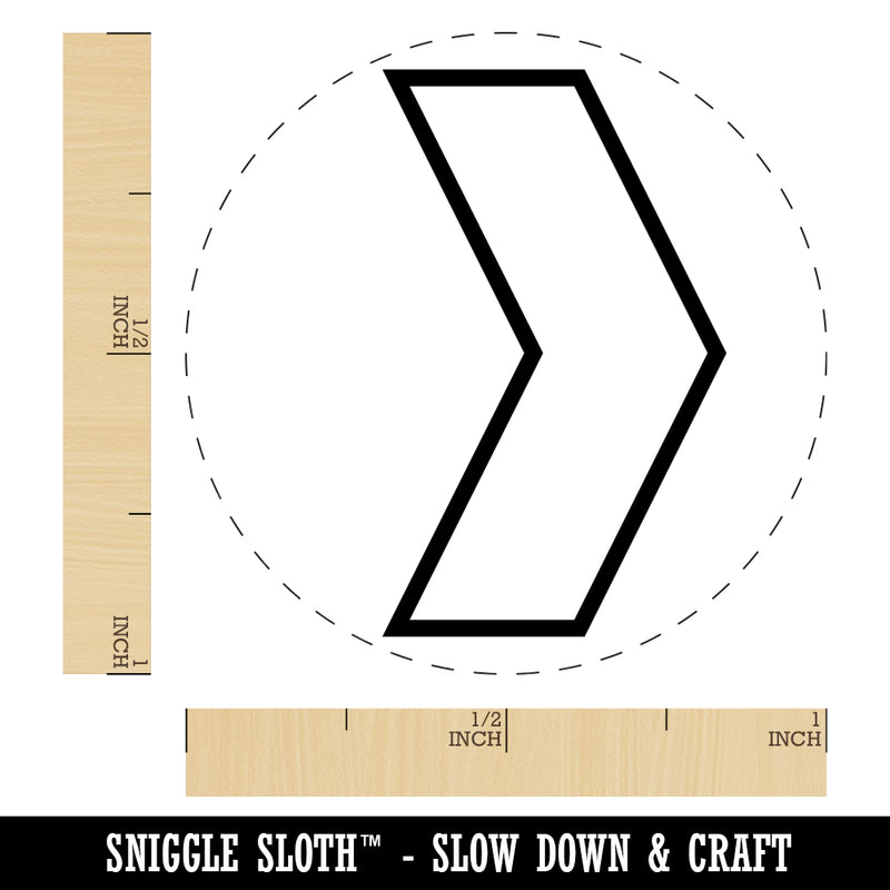 Chevron Arrow Outline Self-Inking Rubber Stamp for Stamping Crafting Planners