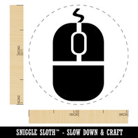 Computer Mouse Self-Inking Rubber Stamp for Stamping Crafting Planners