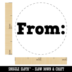 From Text Self-Inking Rubber Stamp for Stamping Crafting Planners