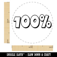 100 Percent Grade School Self-Inking Rubber Stamp for Stamping Crafting Planners