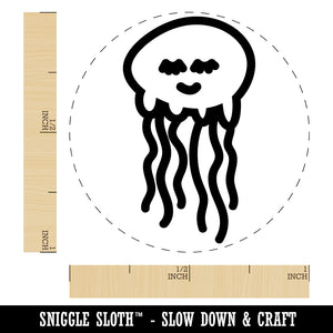 Jellyfish Doodle Self-Inking Rubber Stamp for Stamping Crafting Planners