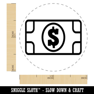 Money Cash Bills Self-Inking Rubber Stamp for Stamping Crafting Planners