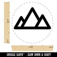 Mountain Range Self-Inking Rubber Stamp for Stamping Crafting Planners