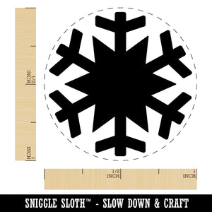 Snowflake Winter Self-Inking Rubber Stamp for Stamping Crafting Planners