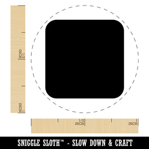 Square Rounded Corners Self-Inking Rubber Stamp for Stamping Crafting Planners