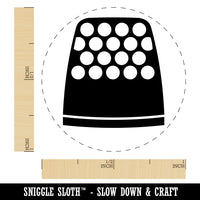 Thimble Sewing Self-Inking Rubber Stamp for Stamping Crafting Planners