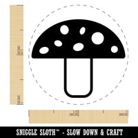 Toadstool Mushroom Self-Inking Rubber Stamp for Stamping Crafting Planners