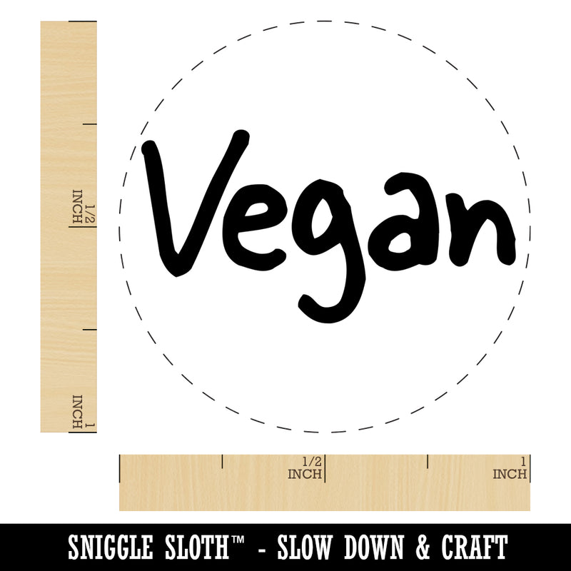 Vegan Text Self-Inking Rubber Stamp for Stamping Crafting Planners