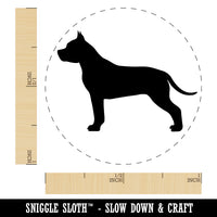 American Staffordshire Terrier Amstaff Dog Solid Self-Inking Rubber Stamp for Stamping Crafting Planners
