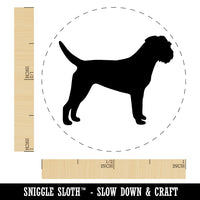 Border Terrier Dog Solid Self-Inking Rubber Stamp for Stamping Crafting Planners