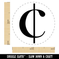 Cents Symbol Self-Inking Rubber Stamp for Stamping Crafting Planners