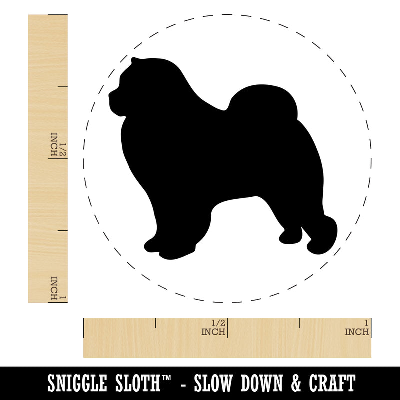 Chow Chow Dog Solid Self-Inking Rubber Stamp for Stamping Crafting Planners