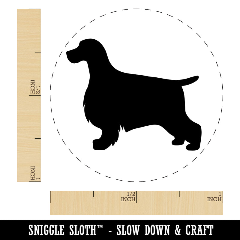 English Cocker Spaniel Dog Solid Self-Inking Rubber Stamp for Stamping Crafting Planners