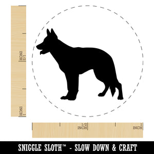 German Shepherd Dog Solid Self-Inking Rubber Stamp for Stamping Crafting Planners